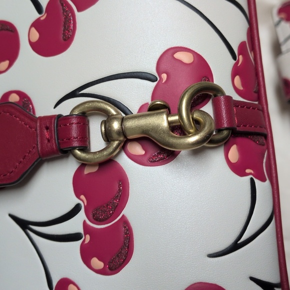 Coach Cherry Hamptons Hobo Shoulder Bag And Wallet Set In Glovetanned Leather - Picture 9 of 15